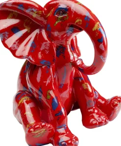 KARE Deko Figur Elephant Dots Rot 18cm