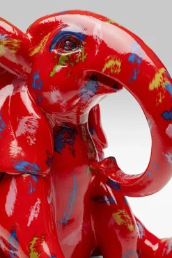 KARE Deko Figur Elephant Dots Rot 18cm