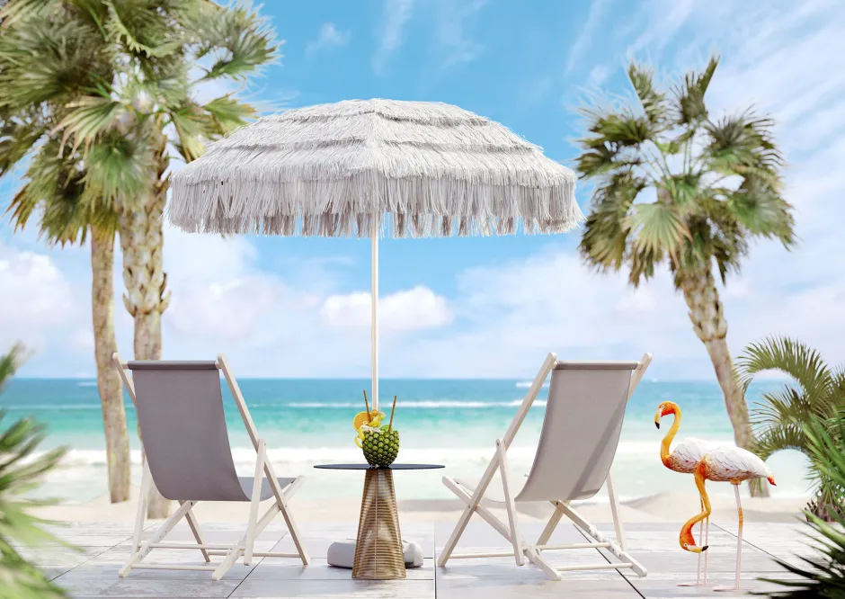 KARE Deko Figur Flamingo Road 75cm