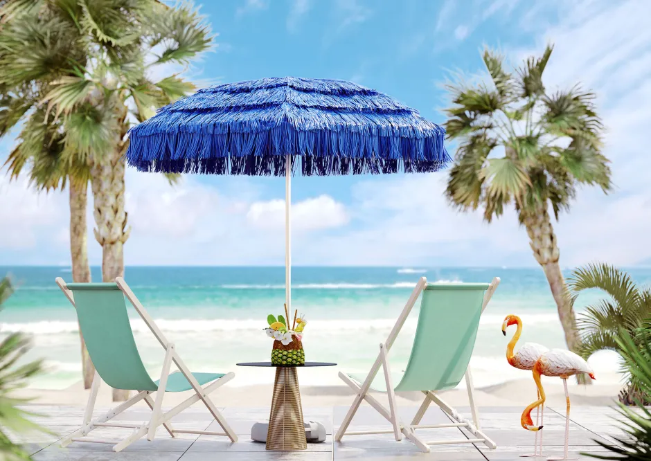 KARE Deko Figur Flamingo Road 75cm