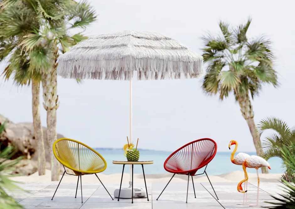 KARE Deko Figur Flamingo Road 75cm