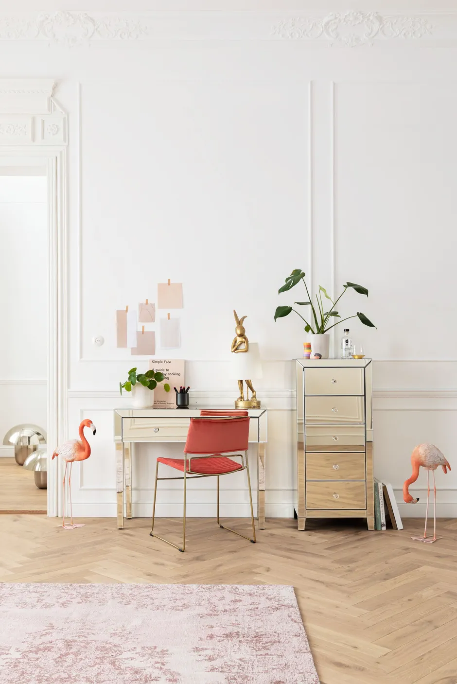 KARE Deko Figur Flamingo Road 75cm