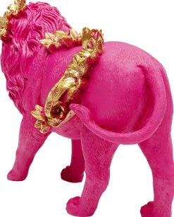 KARE Deko Figur Flower Lion Pink 19cm