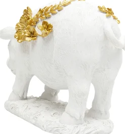 KARE Deko Figur Flower Pig Weiß 21cm