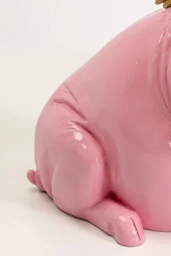 KARE Deko Figur Flying Pig Pink 79cm