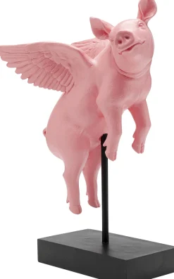 KARE Deko Figur Flying Pig Rosa 29cm