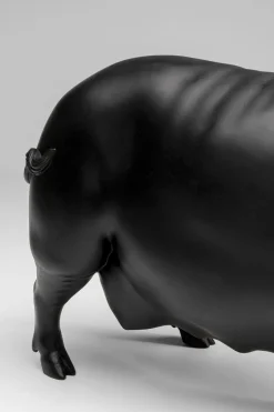 KARE Deko Figur Flying Pig Schwarz 21cm