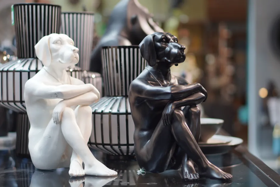 KARE Deko Figur Gangster Dog Black