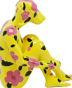 KARE Deko Figur Gangster Dog Gelb 80cm