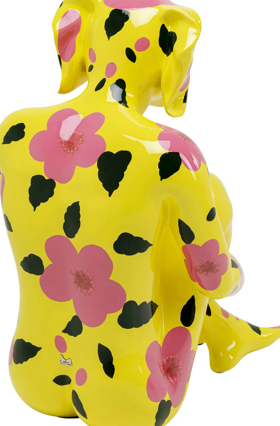 KARE Deko Figur Gangster Dog Gelb 80cm