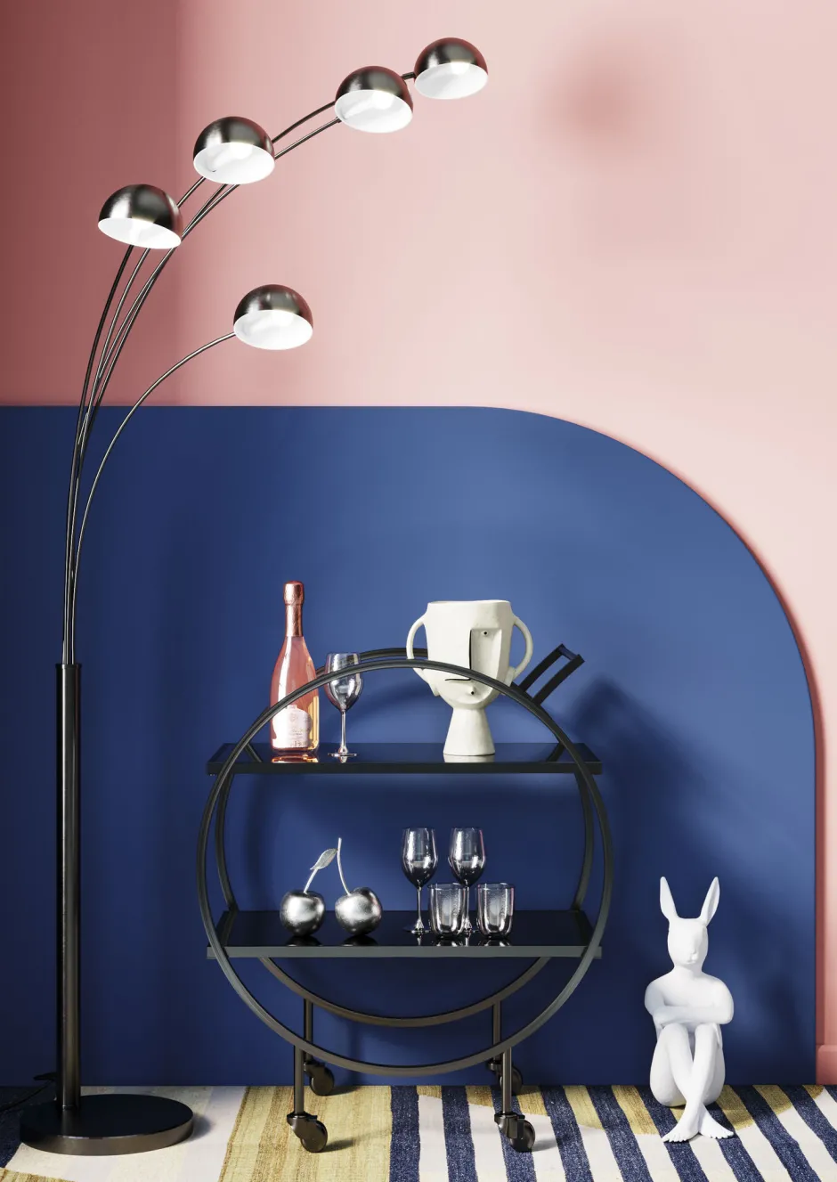 KARE Deko Figur Gangster Rabbit Weiß