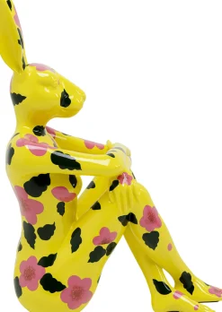 KARE Deko Figur Gangster Rabbit Gelb 80cm