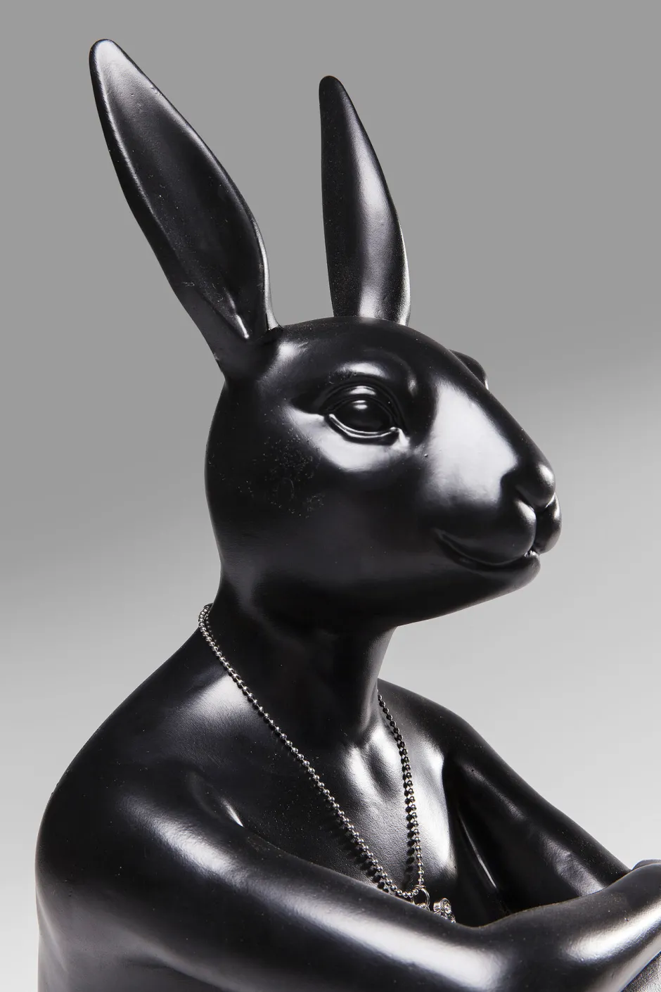 KARE Deko Figur Gangster Rabbit Schwarz