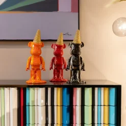 KARE Deko Figur Gelato Bear Orange 40cm