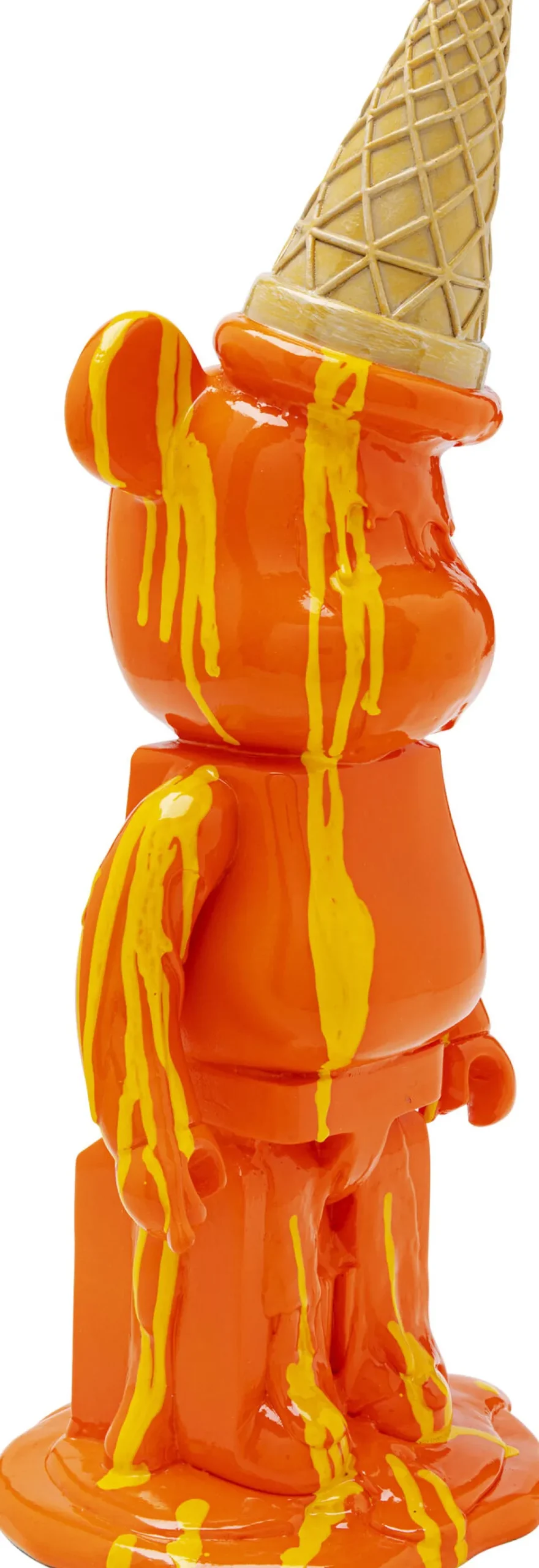 KARE Deko Figur Gelato Bear Orange 40cm