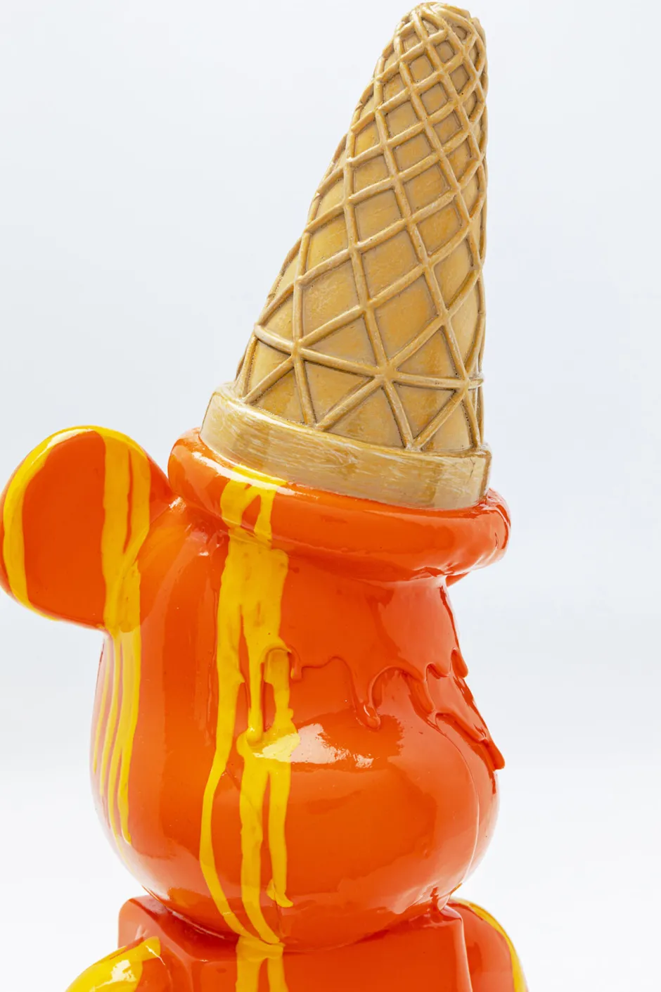 KARE Deko Figur Gelato Bear Orange 40cm