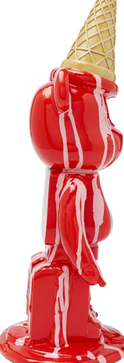 KARE Deko Figur Gelato Bear Rot 40cm