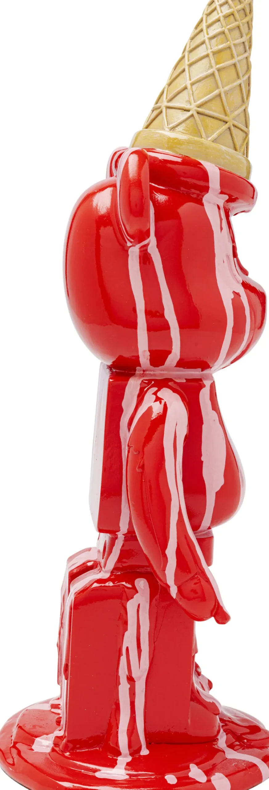 KARE Deko Figur Gelato Bear Rot 40cm