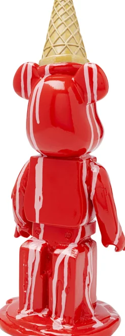 KARE Deko Figur Gelato Bear Rot 40cm