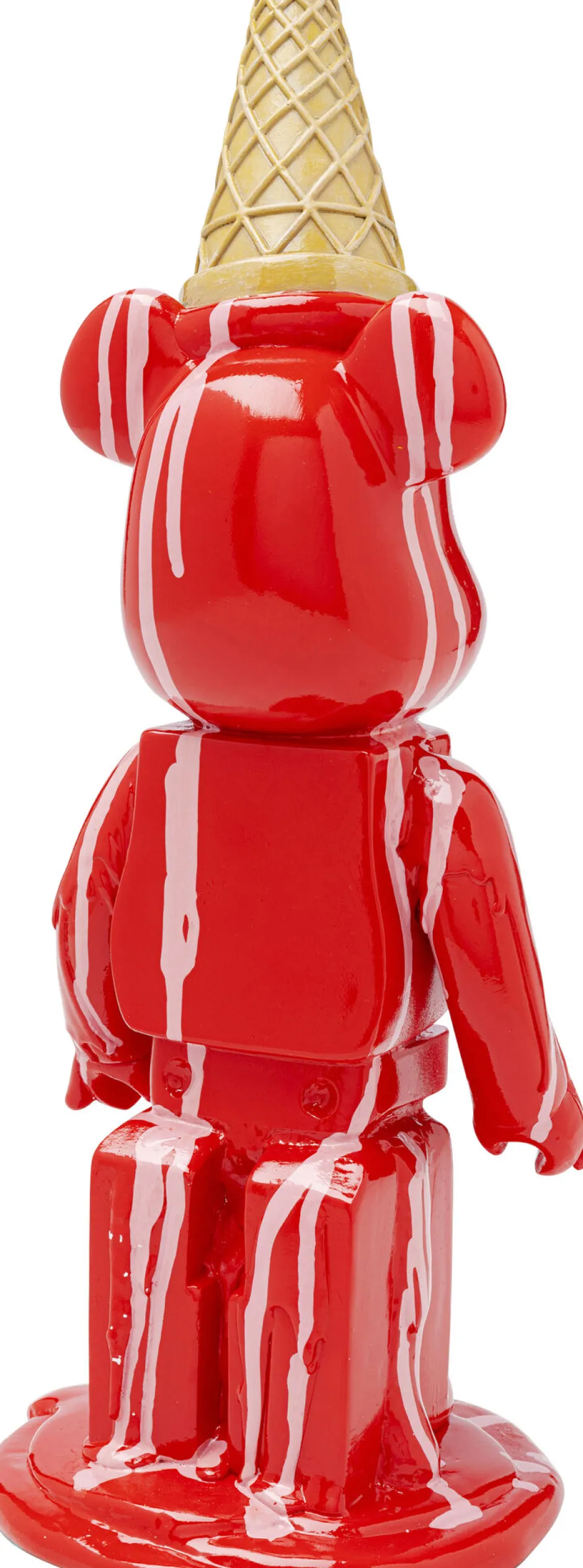 KARE Deko Figur Gelato Bear Rot 40cm