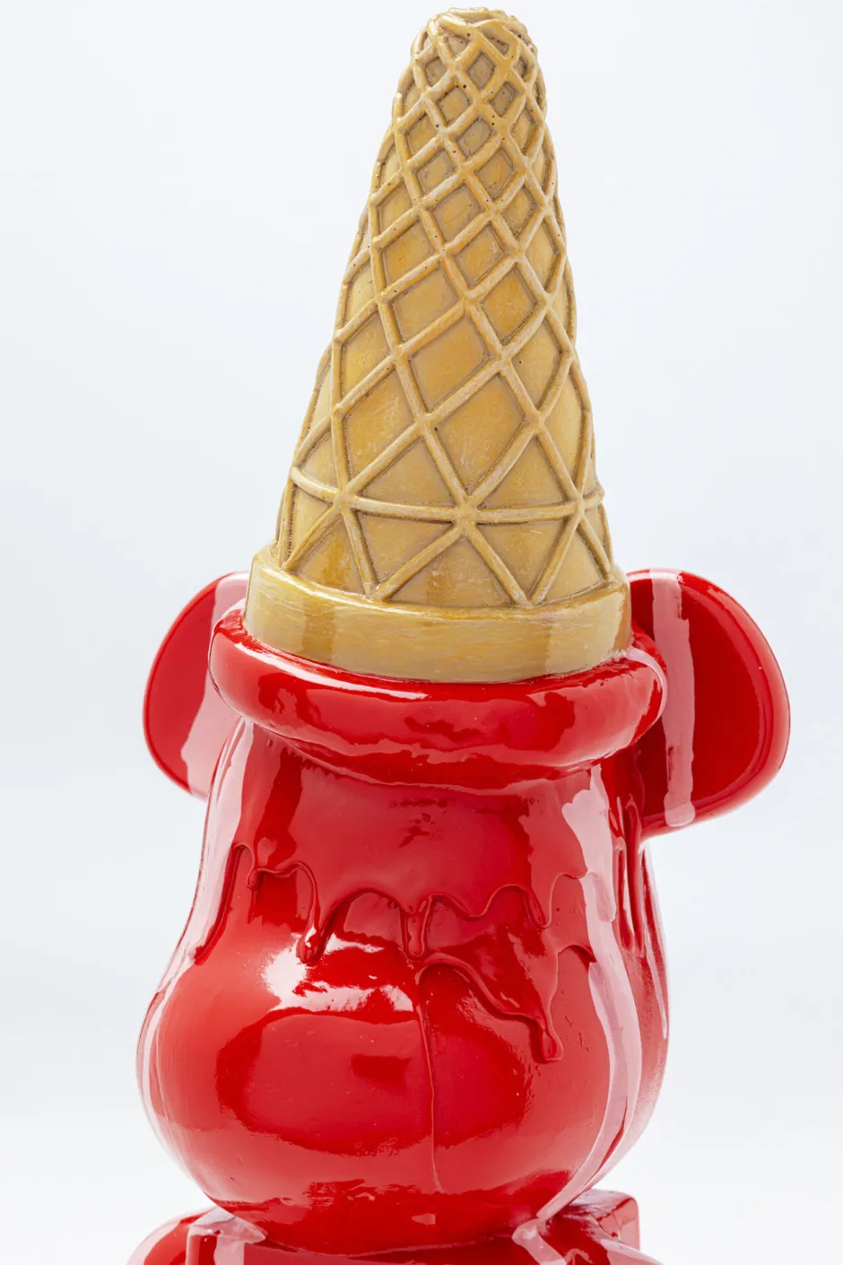 KARE Deko Figur Gelato Bear Rot 40cm