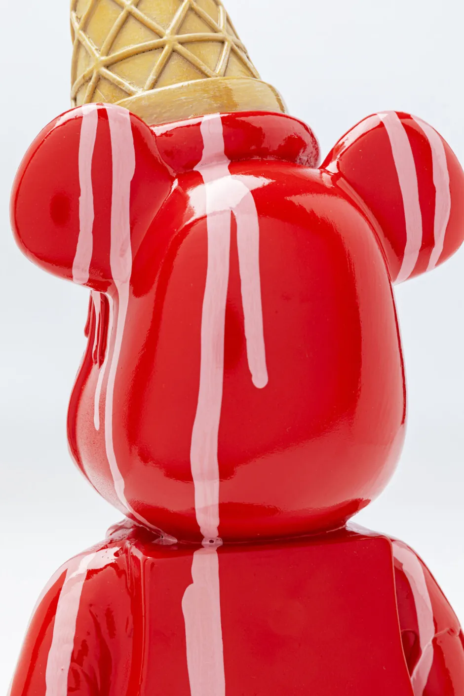 KARE Deko Figur Gelato Bear Rot 40cm