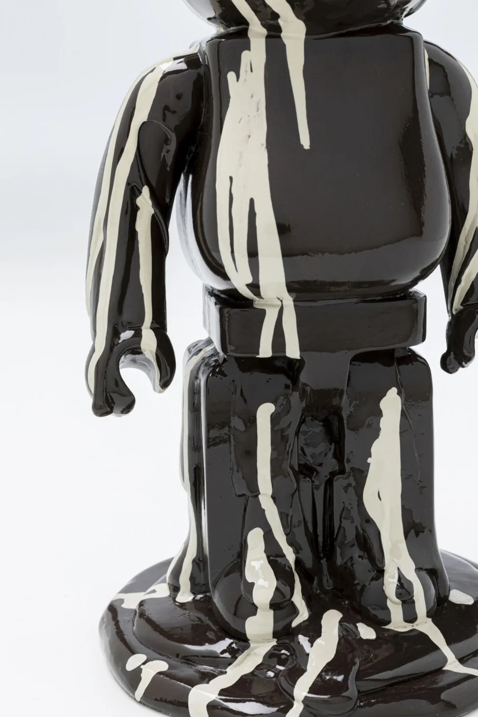 KARE Deko Figur Gelato Bear Schwarz 40cm