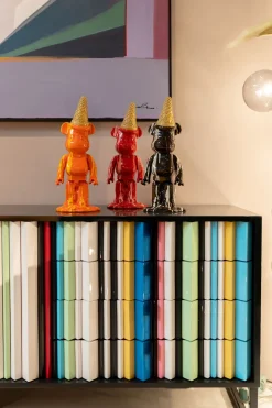 KARE Deko Figur Gelato Bear Schwarz 40cm