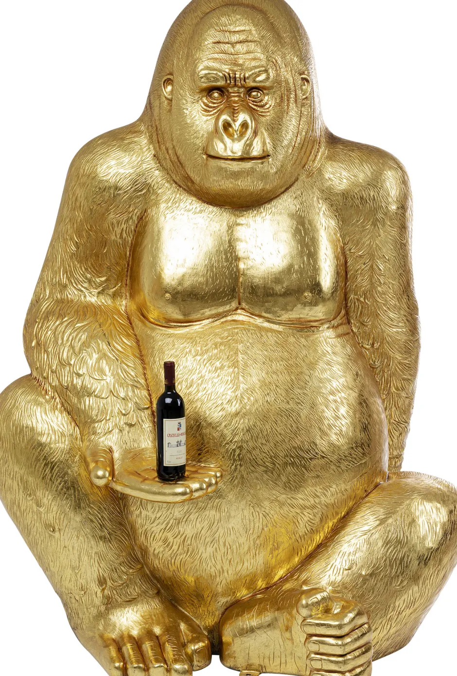 KARE Deko Figur Gorilla Gold XL 180