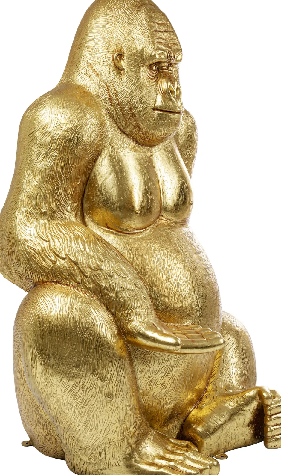 KARE Deko Figur Gorilla Gold XL 180