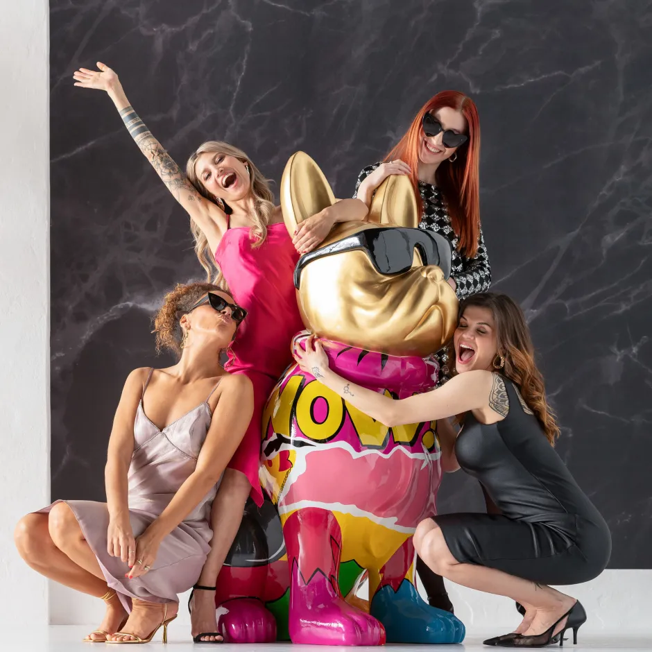 KARE Deko Figur Graffiti Dog 152cm