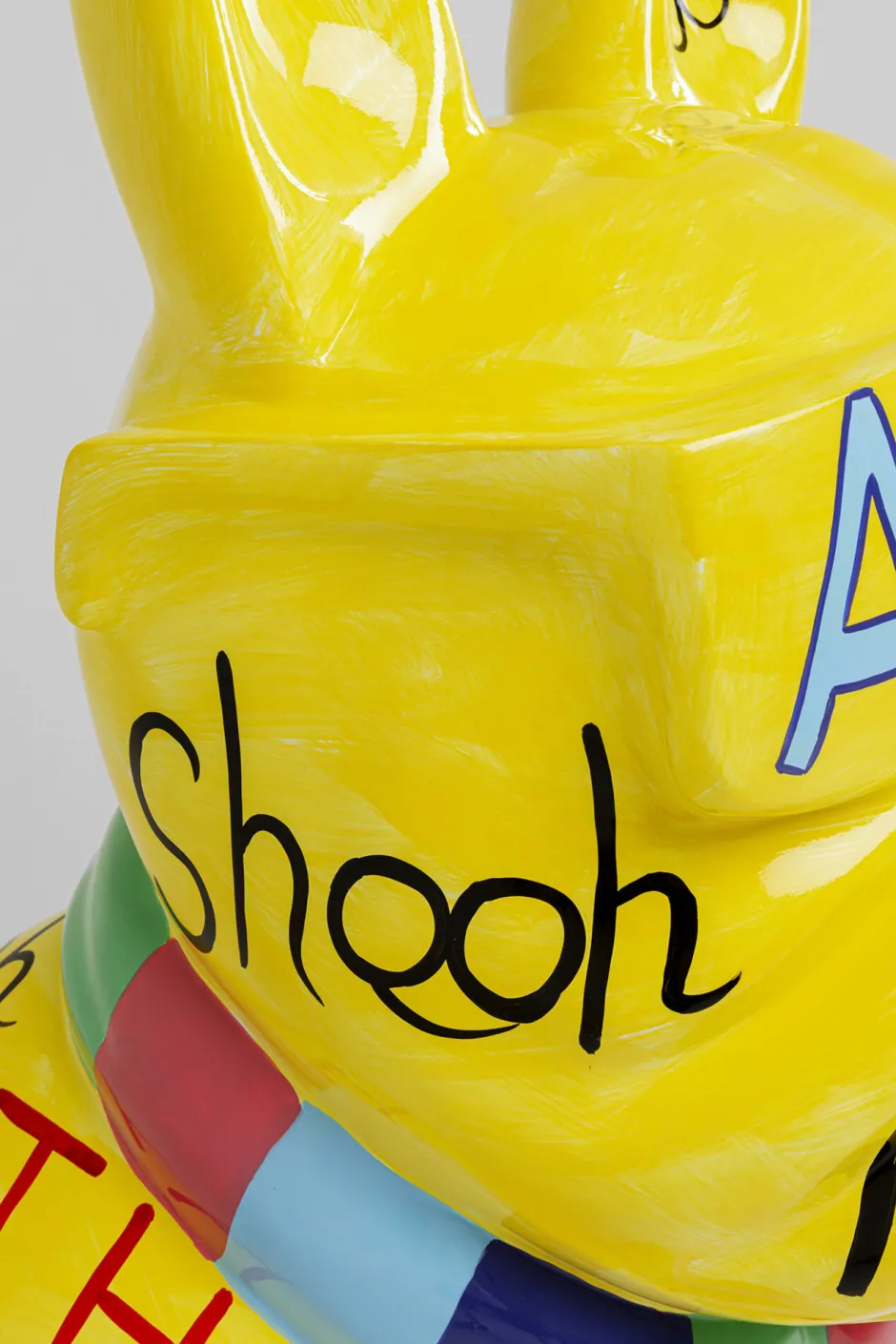 KARE Deko Figur Graffiti Dog Gelb 122cm