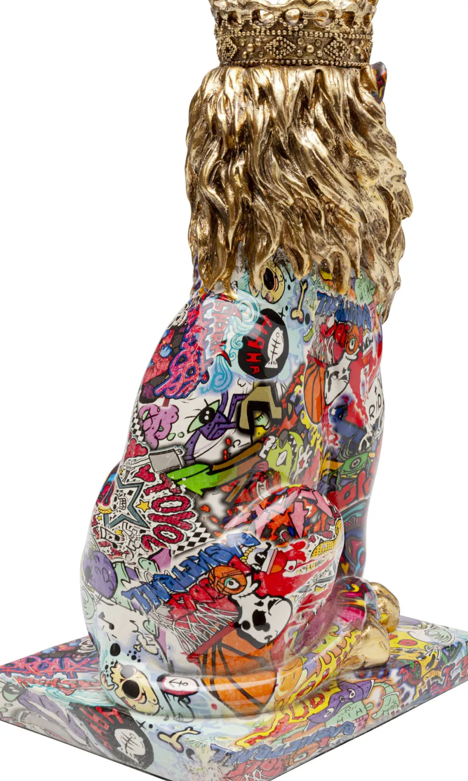 KARE Deko Figur Graffiti King Lion 29cm