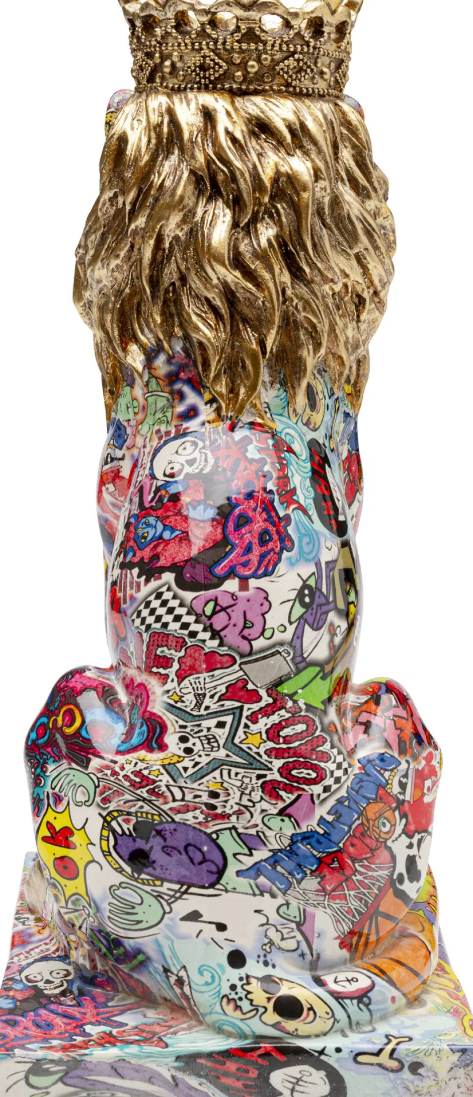 KARE Deko Figur Graffiti King Lion 29cm