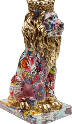KARE Deko Figur Graffiti King Lion 29cm