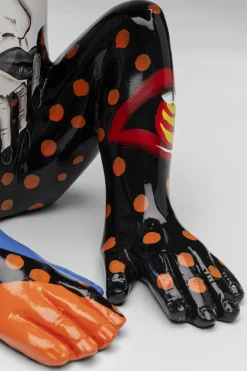 KARE Deko Figur Graffiti Monkey Blau 39cm