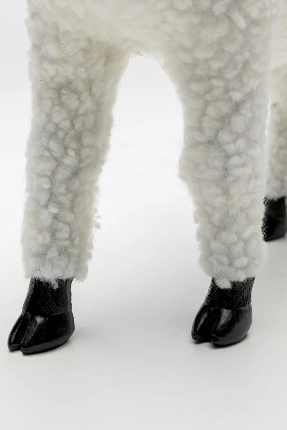 KARE Deko Figur Happy Sheep Wool Weiß 28cm