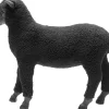 KARE Deko Figur Happy Sheep Wool Schwarz 37cm