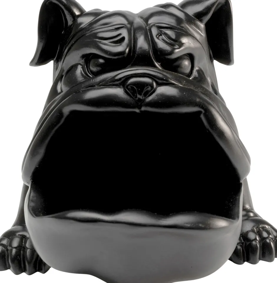 KARE Deko Figur Hungry Dog Schwarz 37cm