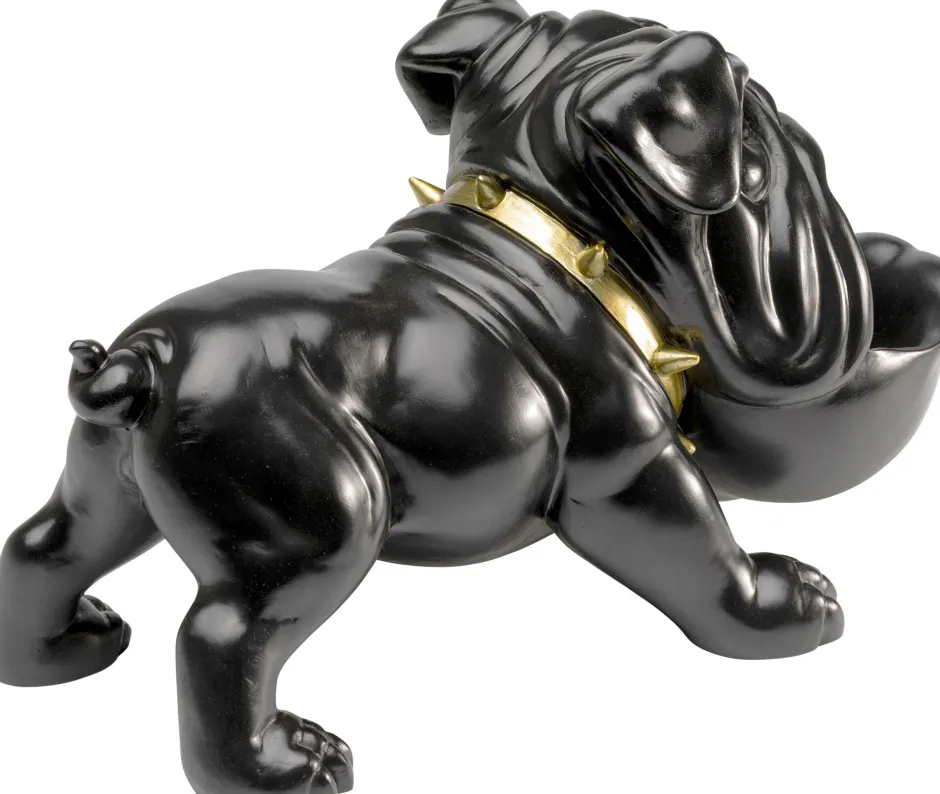 KARE Deko Figur Hungry Dog Schwarz 37cm