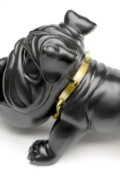 KARE Deko Figur Hungry Dog Schwarz 37cm