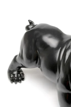 KARE Deko Figur Hungry Dog Schwarz 37cm