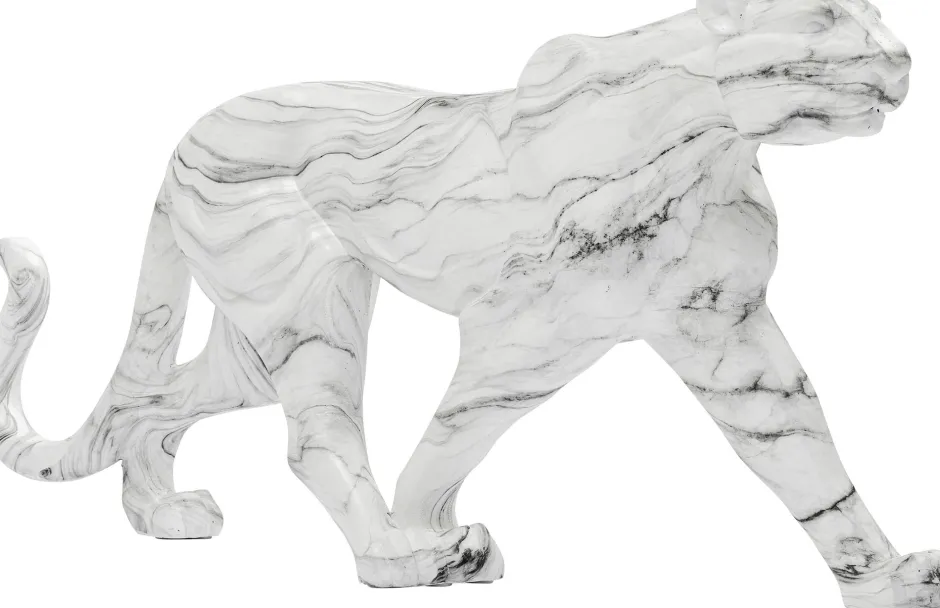 KARE Deko Figur Leopard Marble 129cm
