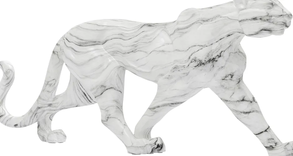 KARE Deko Figur Leopard Marble 129cm
