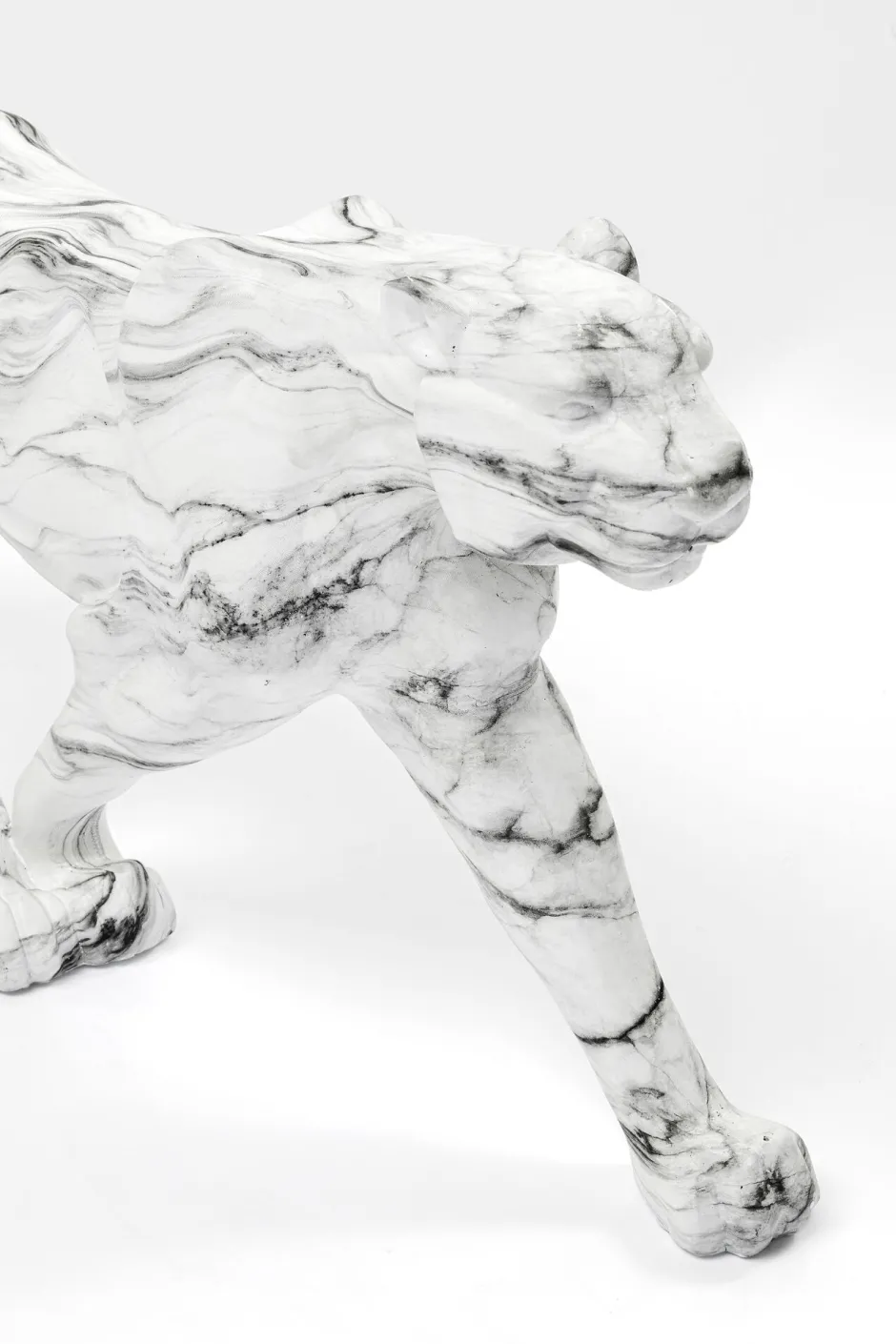 KARE Deko Figur Leopard Marble 129cm