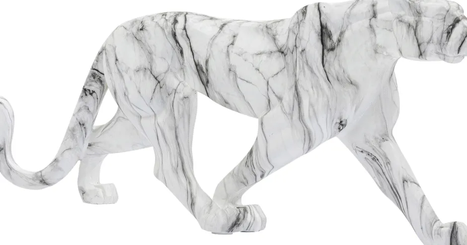 KARE Deko Figur Leopard Marble 95cm
