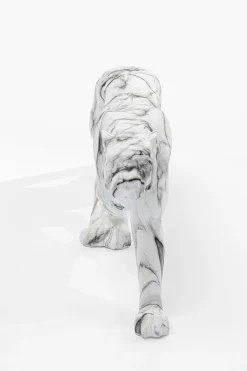 KARE Deko Figur Leopard Marble 95cm