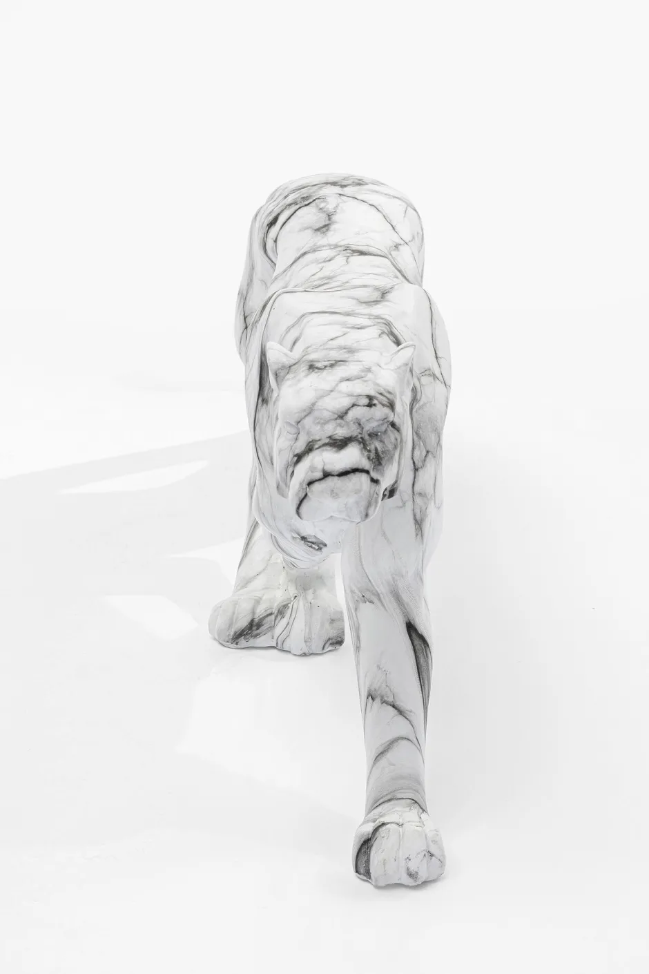 KARE Deko Figur Leopard Marble 95cm