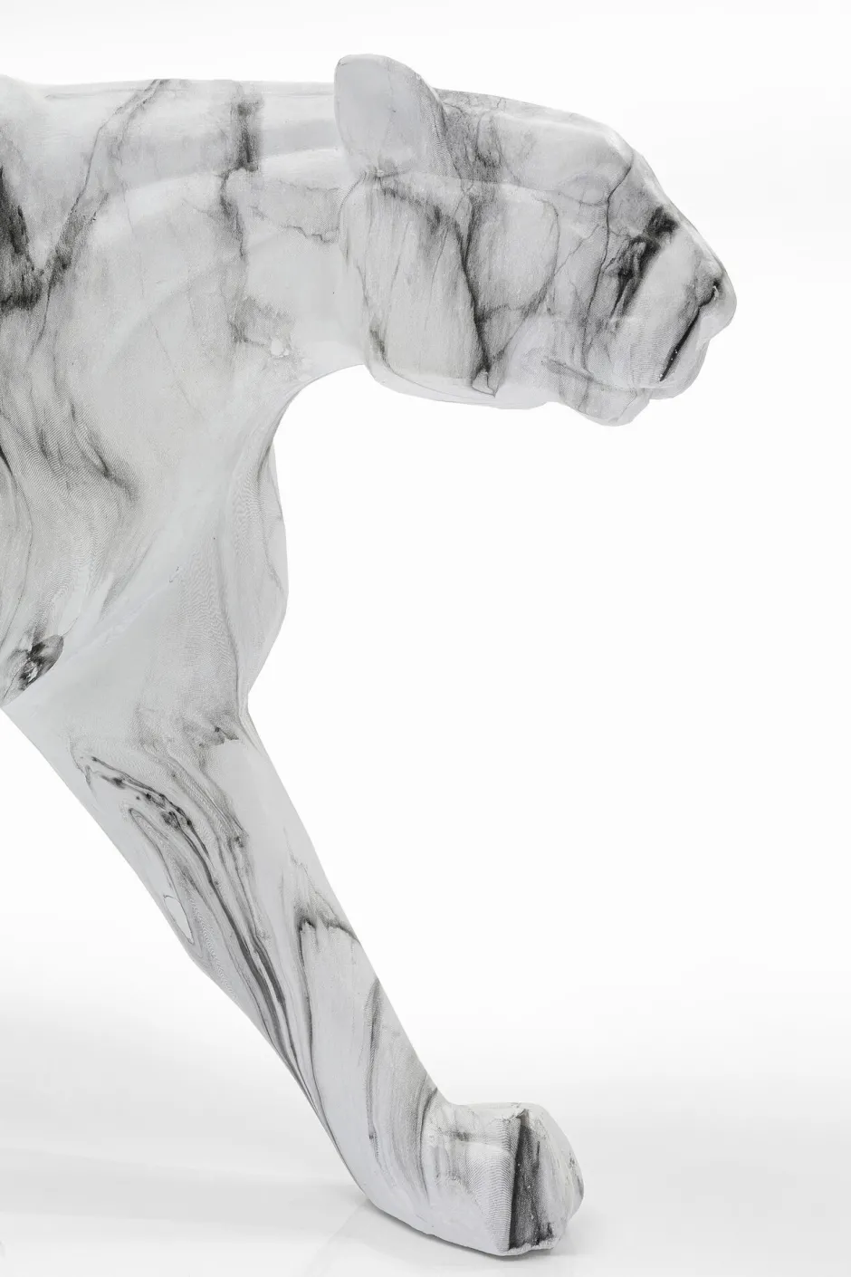 KARE Deko Figur Leopard Marble 95cm