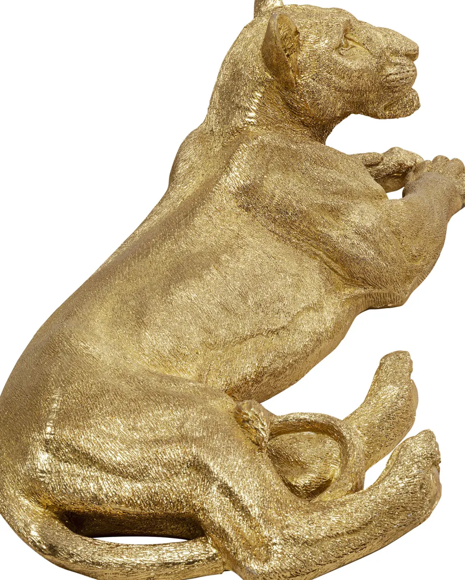 KARE Deko Figur Lion Gold 113cm